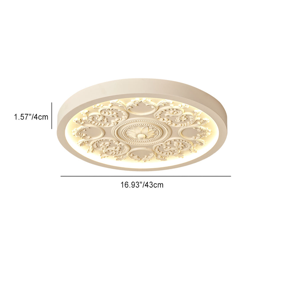 Dimmable LED Color Adjustable Flush Mount Ceiling Light (Remote Included)