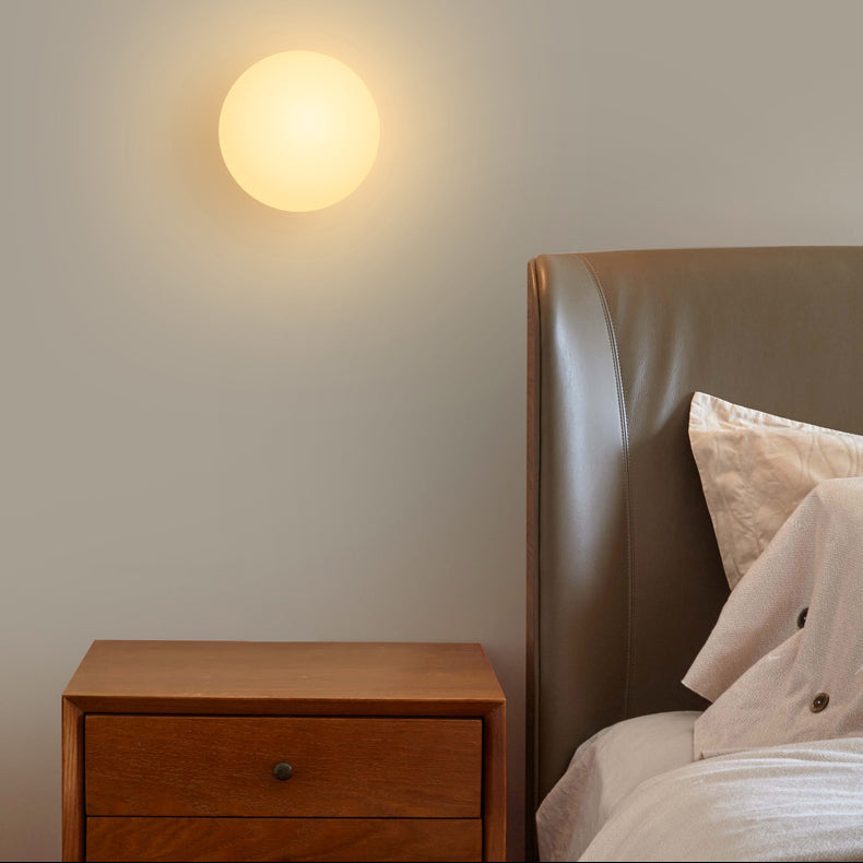 Dimmable LED Opal Glass Flush Mount Ceiling Light