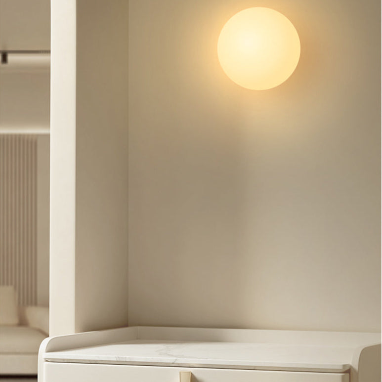 Dimmable LED Opal Glass Flush Mount Ceiling Light