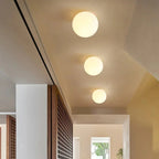 Dimmable LED Opal Glass Flush Mount Ceiling Light