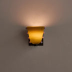 Dimmable LED Opaline Glass & Metal Backplate Wall Sconce