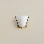 Dimmable LED Opaline Glass & Metal Backplate Wall Sconce