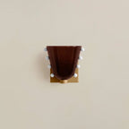 Dimmable LED Opaline Glass & Metal Backplate Wall Sconce