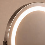 Dimmable LED Vanity Mirror (360° Rotation, 15x Magnifier)