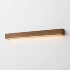 Dimmable LED Wood Flush Mount Vanity Light