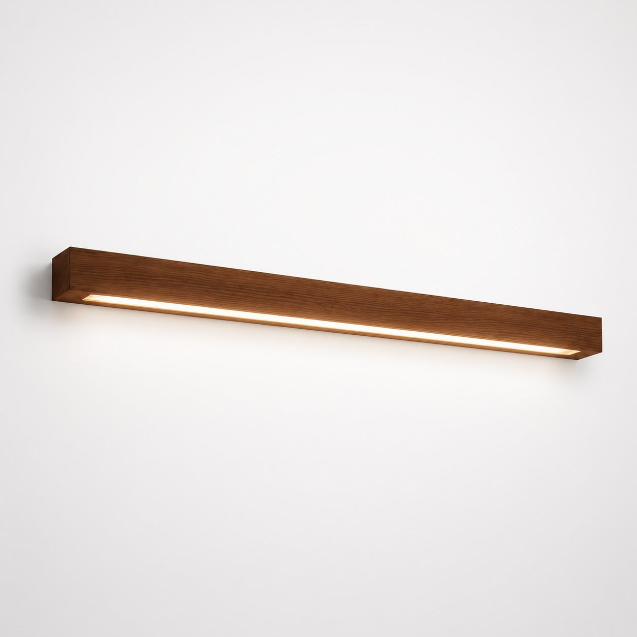 Dimmable LED Wood Flush Mount Vanity Light