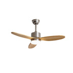 Dimmable LED Wooden Blades Ceiling Fan (Remote Included)
