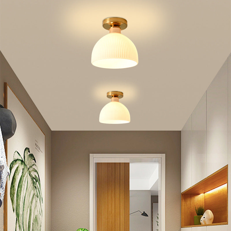 Dimmable Milky Diffuser Flush Mount Ceiling Light (18cm)