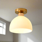Dimmable Milky Diffuser Flush Mount Ceiling Light (18cm)
