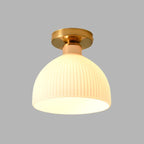 Dimmable Milky Diffuser Flush Mount Ceiling Light (18cm)