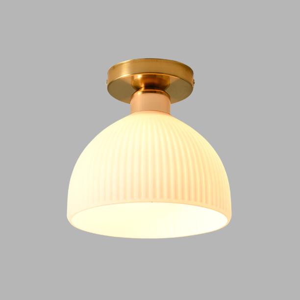 Dimmable Milky Diffuser Flush Mount Ceiling Light (18cm)
