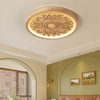 Dimmable Tri-Color LED Flush Mount Ceiling Light (Remote Included)