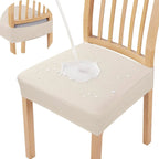 Dining Chair Cover Waterproof Diamond Jacquard 4-Way Stretch