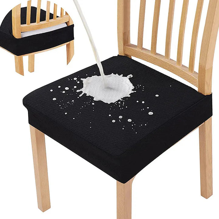 Dining Chair Cover Waterproof Diamond Jacquard 4-Way Stretch