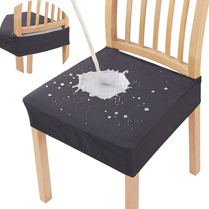 Dining Chair Cover Waterproof Diamond Jacquard 4-Way Stretch