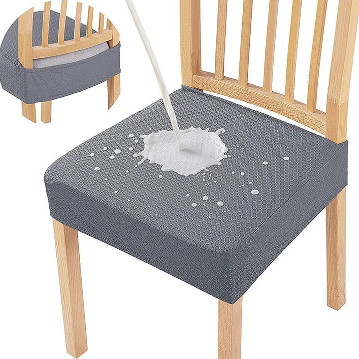 Dining Chair Cover Waterproof Diamond Jacquard 4-Way Stretch