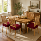 Dining Chair Cover Waterproof Diamond Jacquard 4-Way Stretch
