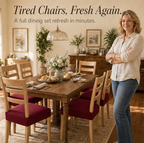 Dining Chair Cover Waterproof Diamond Jacquard 4-Way Stretch