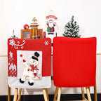 Dining Chair Covers Santa Claus Motif Stretch Fabric Washable
