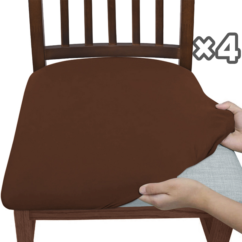 Dining Chair Covers Stretch-Fit Snag-Resistant Set of 4