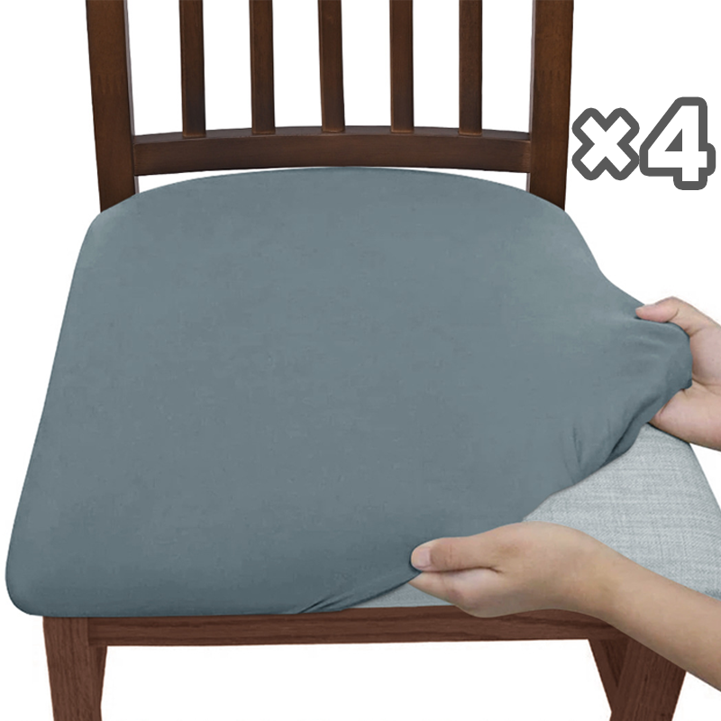 Dining Chair Covers Stretch-Fit Snag-Resistant Set of 4