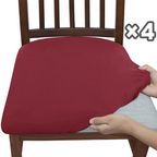 Dining Chair Covers Stretch-Fit Snag-Resistant Set of 4