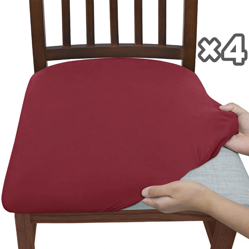 Dining Chair Covers Stretch-Fit Snag-Resistant Set of 4
