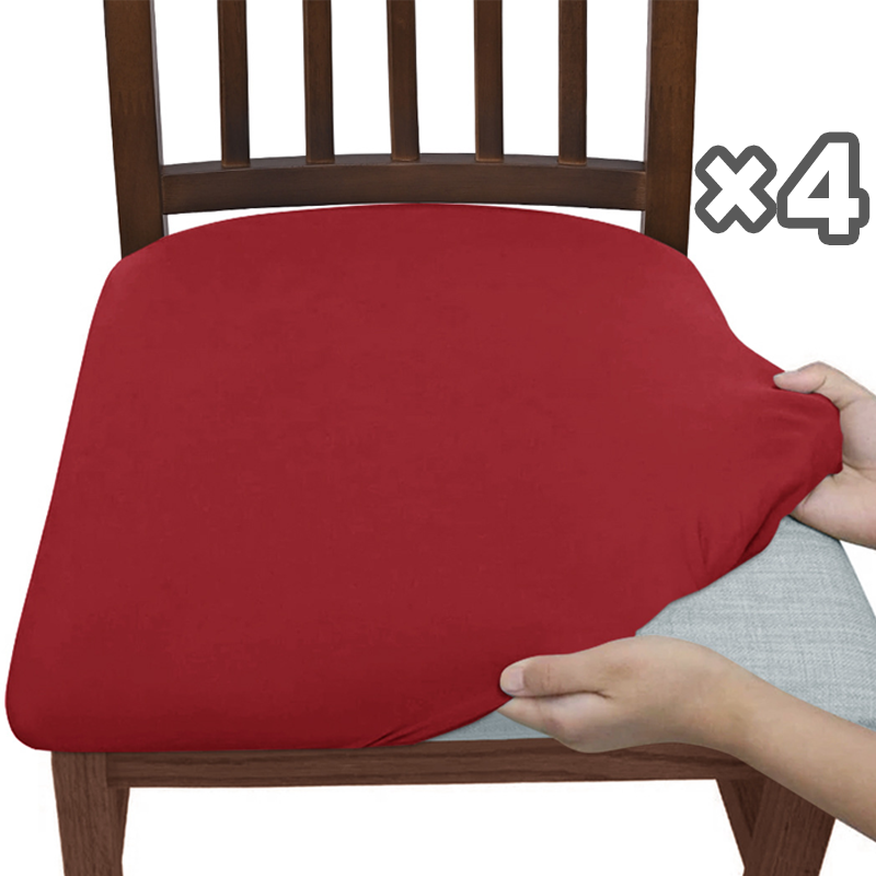 Dining Chair Covers Stretch-Fit Snag-Resistant Set of 4