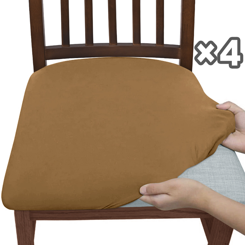 Dining Chair Covers Stretch-Fit Snag-Resistant Set of 4