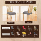 Dining Chair Covers Stretch-Fit Snag-Resistant Set of 4