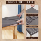Dining Chair Covers Stretch-Fit Snag-Resistant Set of 4