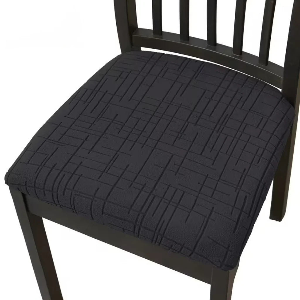 Dining Chair Covers Stretch Fit Textured Cross Pattern