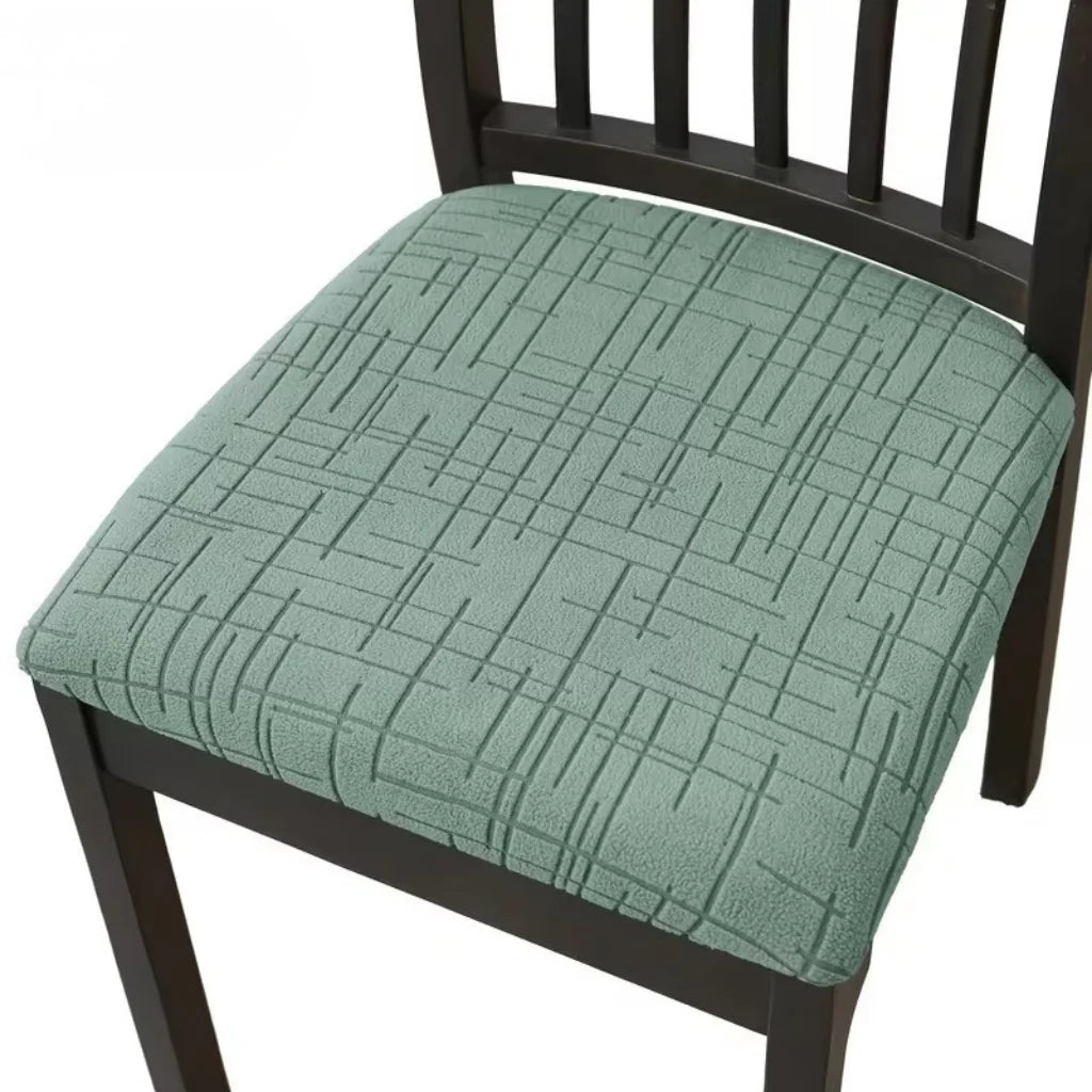 Dining Chair Covers Stretch Fit Textured Cross Pattern