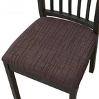 Dining Chair Covers Stretch Fit Textured Cross Pattern
