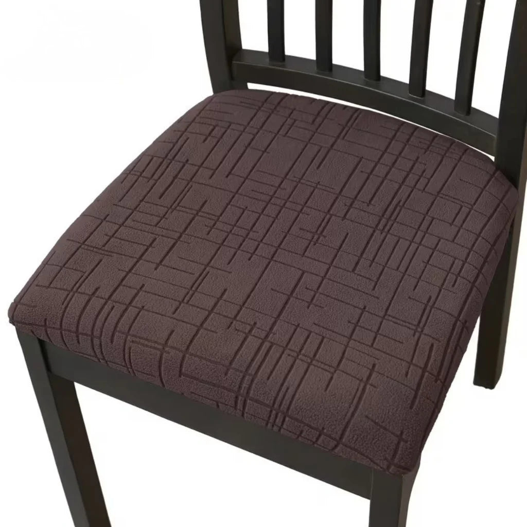 Dining Chair Covers Stretch Fit Textured Cross Pattern