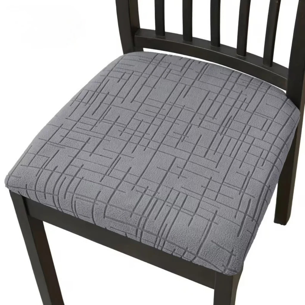 Dining Chair Covers Stretch Fit Textured Cross Pattern