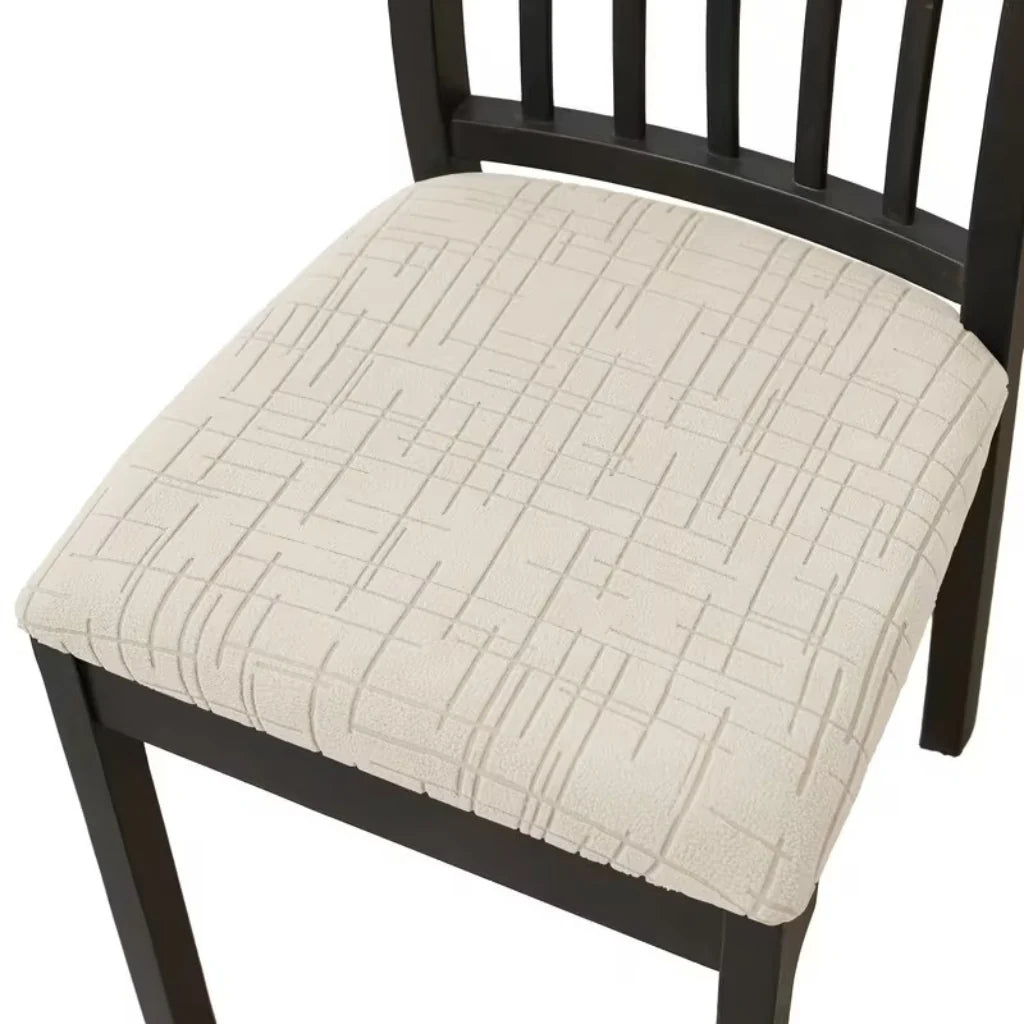 Dining Chair Covers Stretch Fit Textured Cross Pattern
