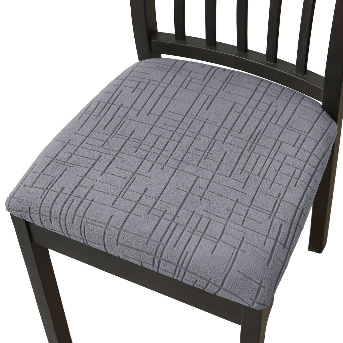 Dining Chair Covers Stretch Fit Textured Cross Pattern