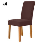 Dining Chair Covers Stretch Velvet Elastic Fit