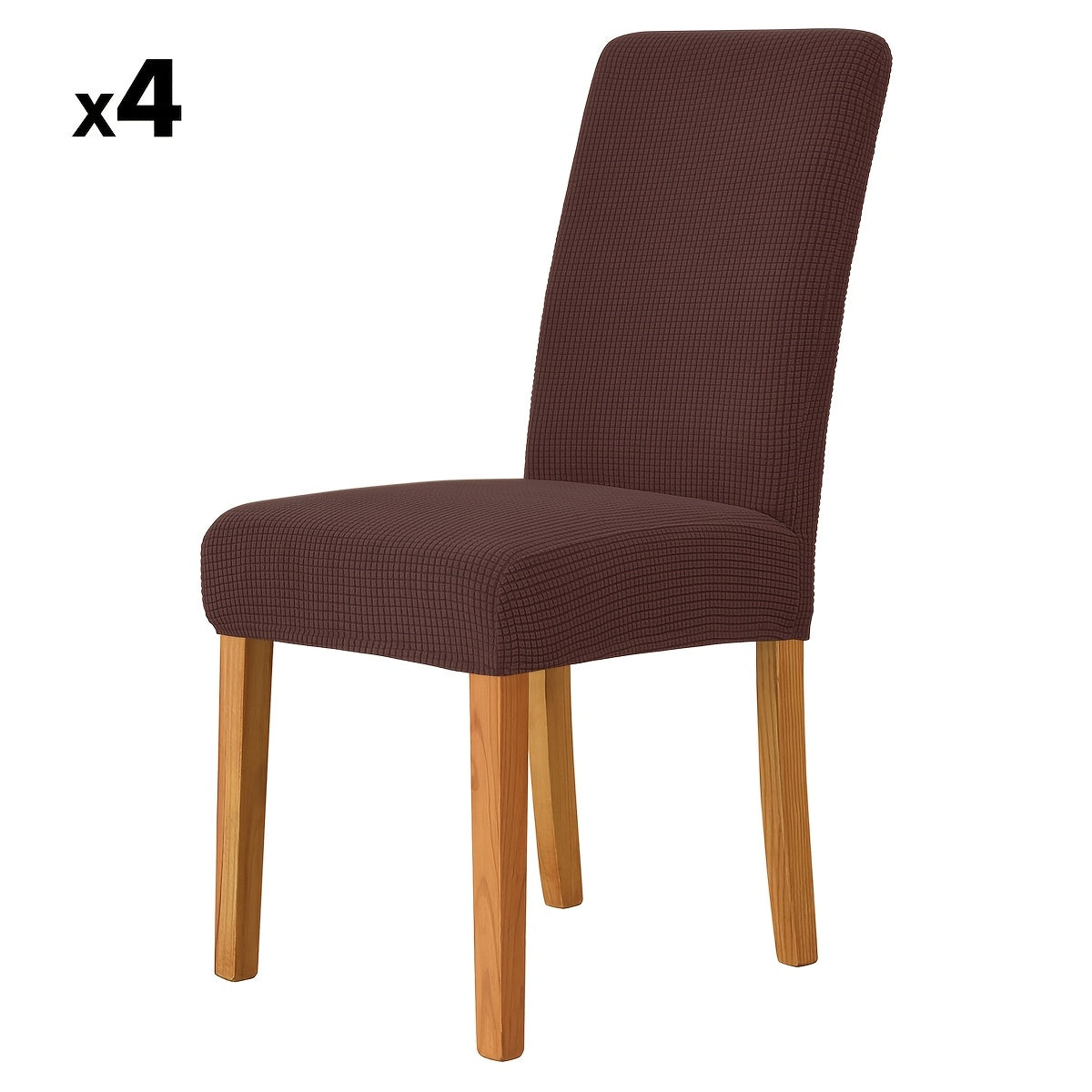 Dining Chair Covers Stretch Velvet Elastic Fit