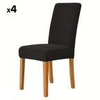 Dining Chair Covers Stretch Velvet Elastic Fit