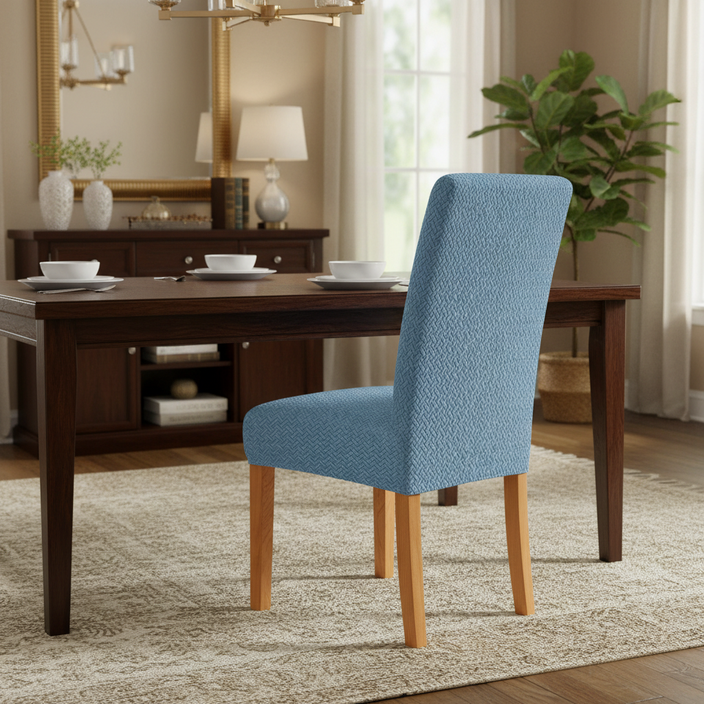 Dining Chair Covers Stretch Velvet Elastic Fit
