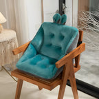 Dining Chair Cushion Thick Tufted Velvet Non-Slip Removable Washable Cover