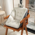 Dining Chair Cushion Thick Tufted Velvet Non-Slip Removable Washable Cover