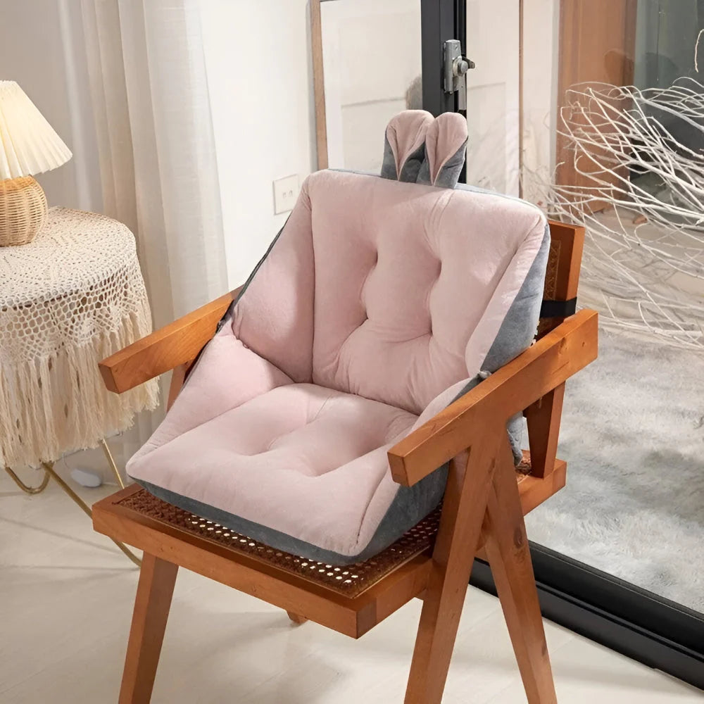 Dining Chair Cushion Thick Tufted Velvet Non-Slip Removable Washable Cover