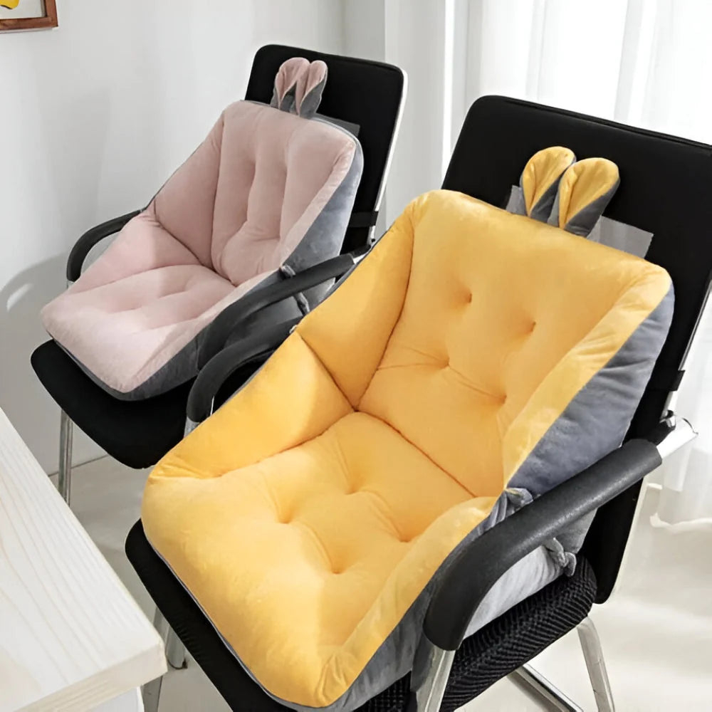 Dining Chair Cushion Thick Tufted Velvet Non-Slip Removable Washable Cover