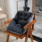 Dining Chair Cushion Thick Tufted Velvet Non-Slip Removable Washable Cover