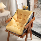 Dining Chair Cushion Thick Tufted Velvet Non-Slip Removable Washable Cover