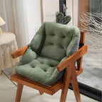 Dining Chair Cushion Thick Tufted Velvet Non-Slip Removable Washable Cover