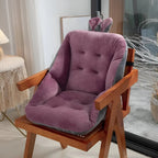 Dining Chair Cushion Thick Tufted Velvet Non-Slip Removable Washable Cover